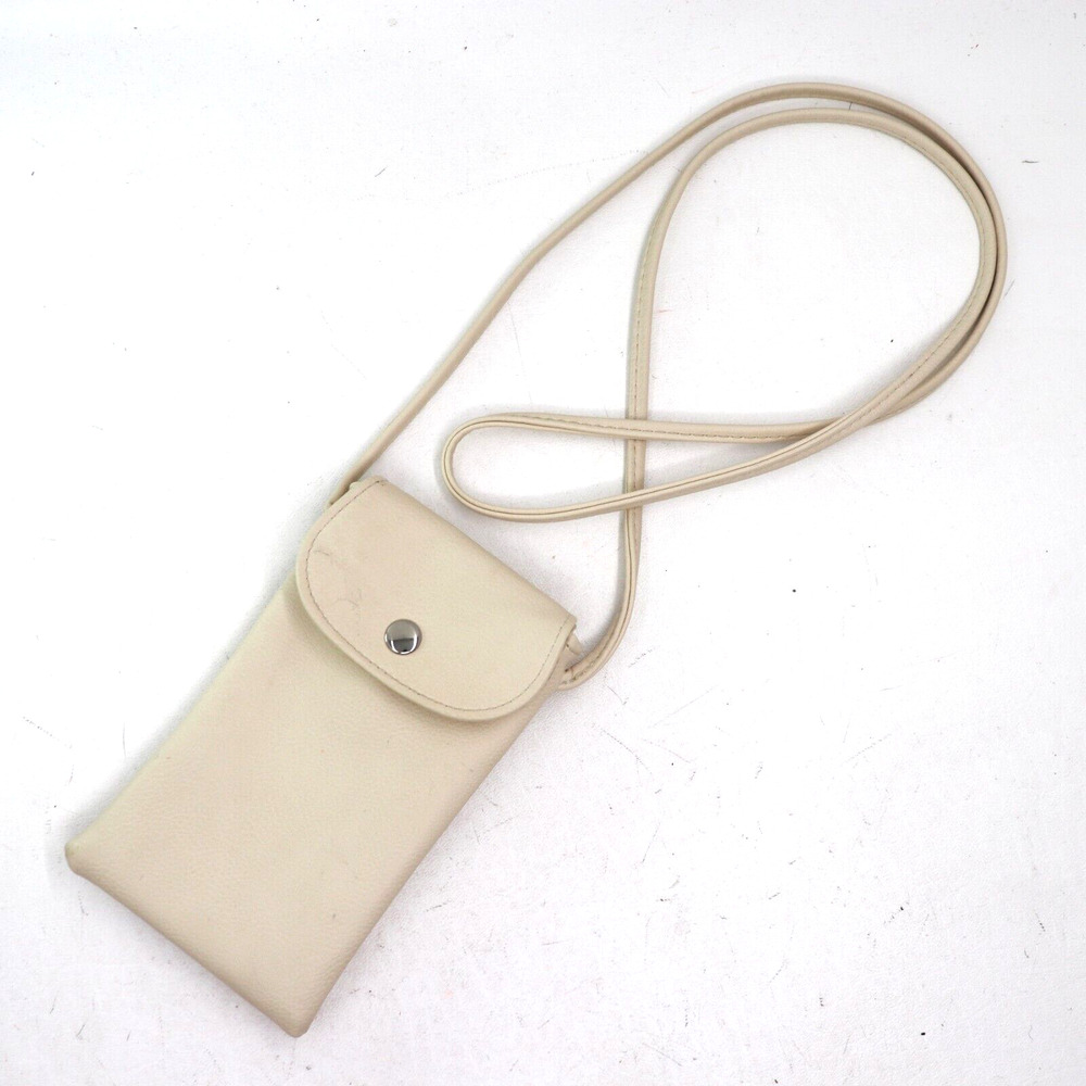 Wild Fable Crossbody Handbag Women Mini Ivory Faux Leather Phone Case Shoulder